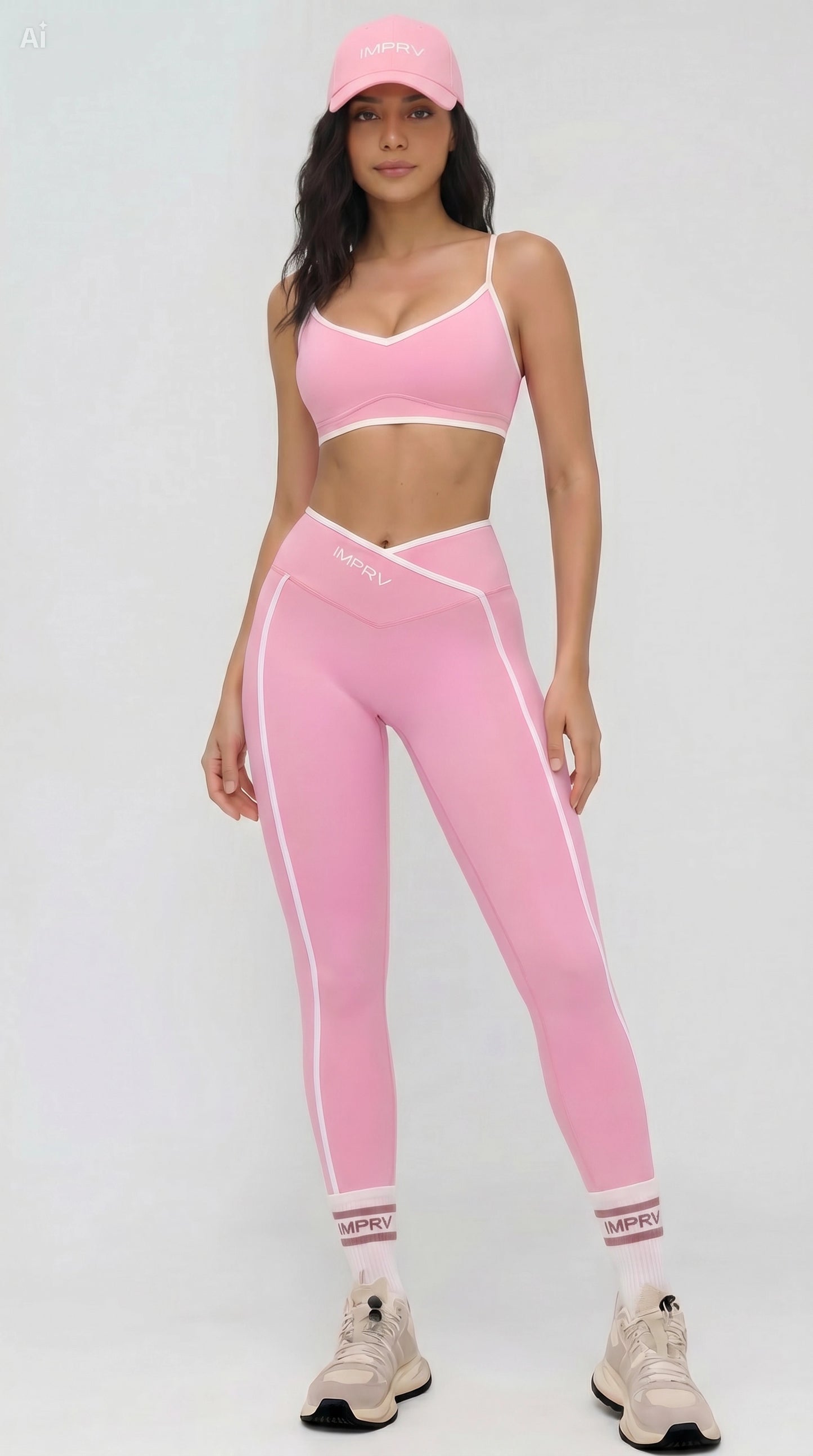 IMPRV SculptFlow Set Includes Full Set Saving you over 25GBP.

Leggings 
Sports Bra 
Socks 
Cap