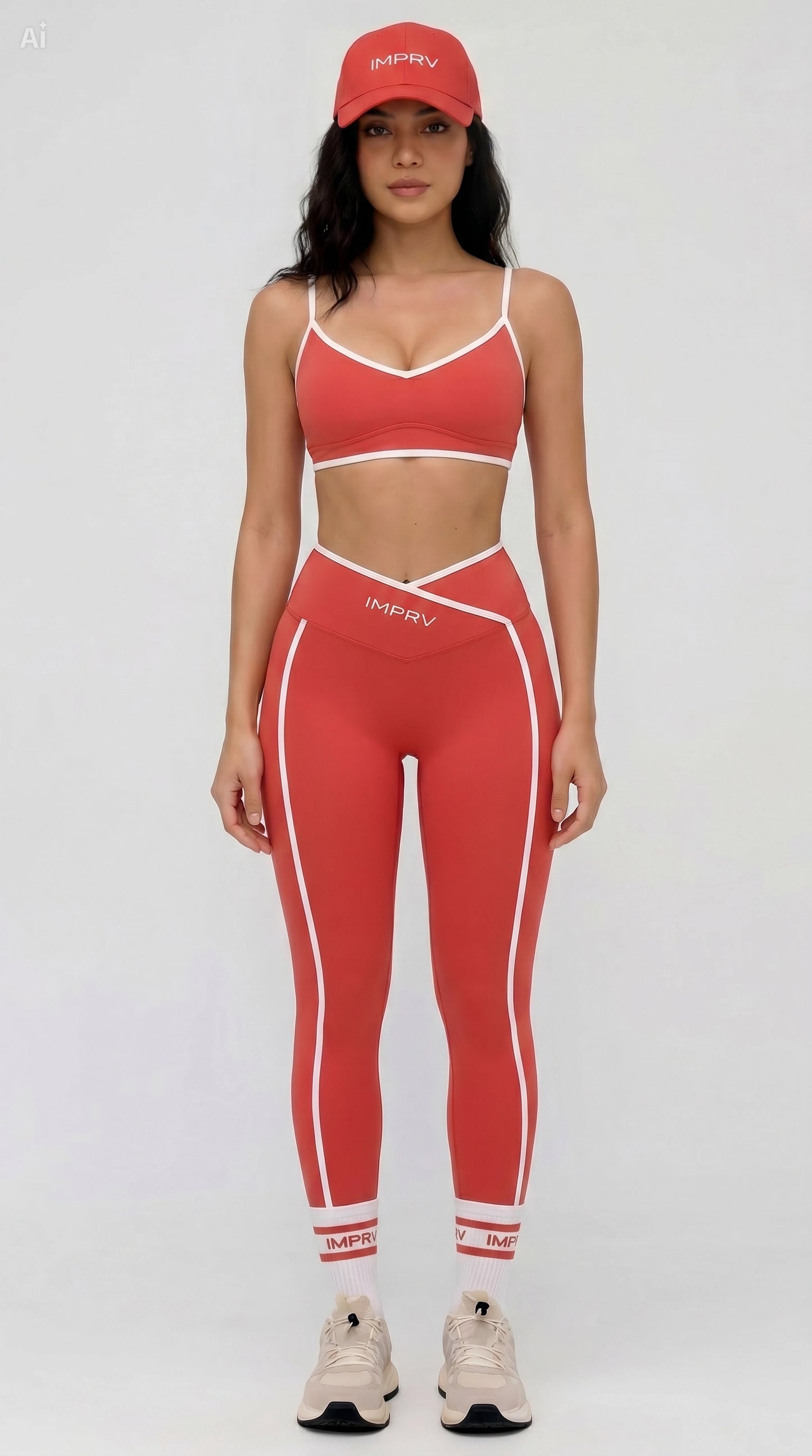 IMPRV SculptFlow Set Includes Full Set Saving you over 25GBP.

Leggings 
Sports Bra 
Socks 
Cap