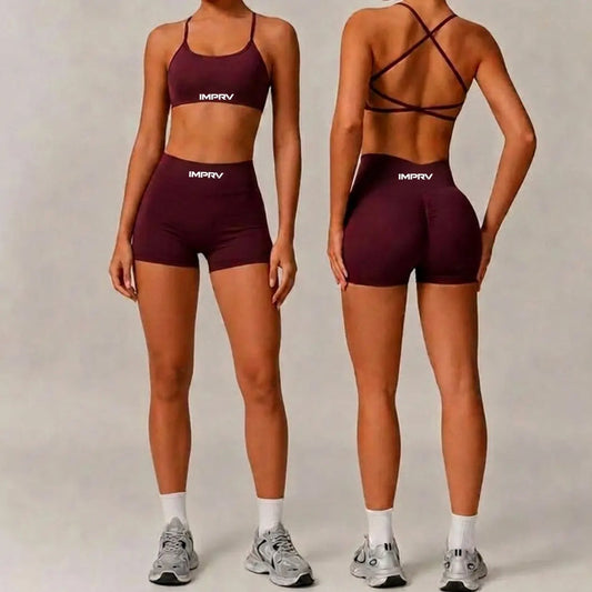 IMPRV Bordeaux Sculpt Short Set IMPRV.